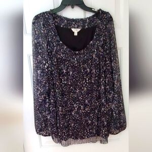 Terra & Sky Lined Top 2X/20W-22W New